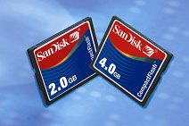A SanDisk új CompactFlash kártyái