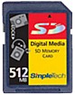 512 MB-os SD kártya