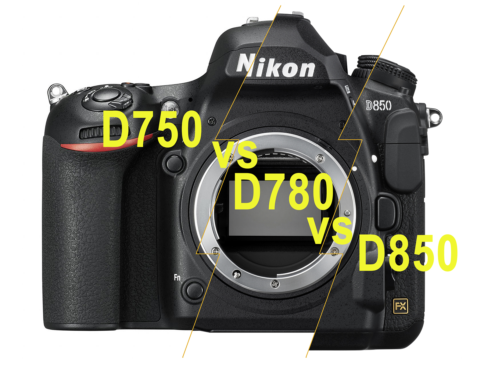 Nikon D780 vs D750 vs D850