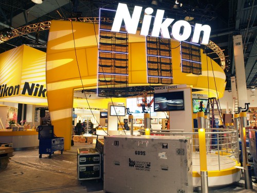 CES 2013: Nikon stand építés alatt