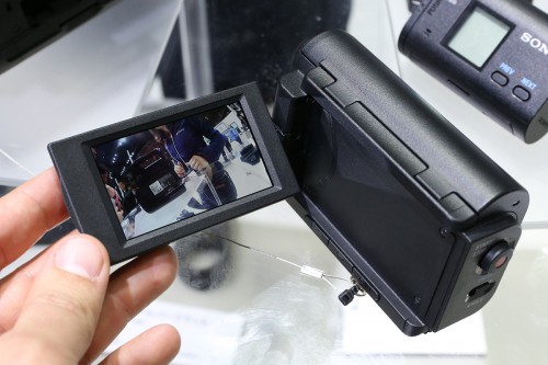 Sony HDR AS15 akció kamera LCD a tokon
