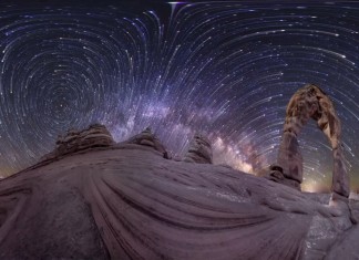 Megdöbbentő 360 fokos éjszakai time-lapse videó