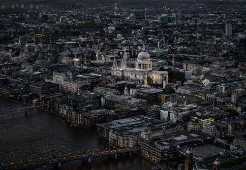 St Paul&#039;s Cathedral from the Shard, London, England