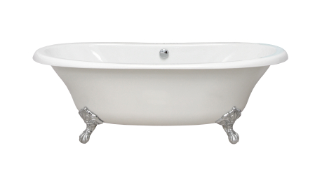 Vintage bathtub isolated with clipping path included